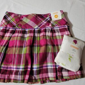 Gymboree Berry Patch size 10 Adjustable Waist skort & size 10-12 Tights NWT